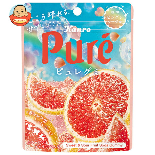 カンロ ピュレグミ 春空ピングレソーダ 52g×6袋入