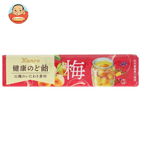 カンロ 健康のど飴 梅 スティックタイプ 11粒×10個入