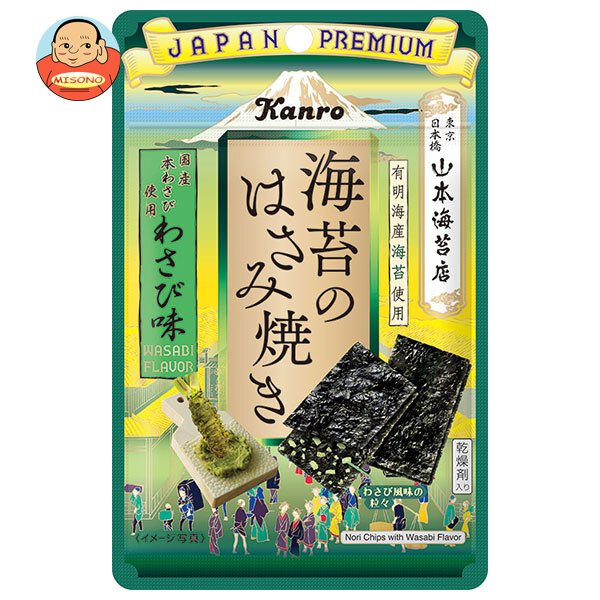 カンロ 海苔のはさみ焼き わさび味 4.4g×6袋入