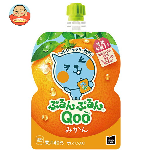 コカコーラ ミニッツメイド ぷるんぷるんQoo(クー) みかん 125gパウチ×6本入