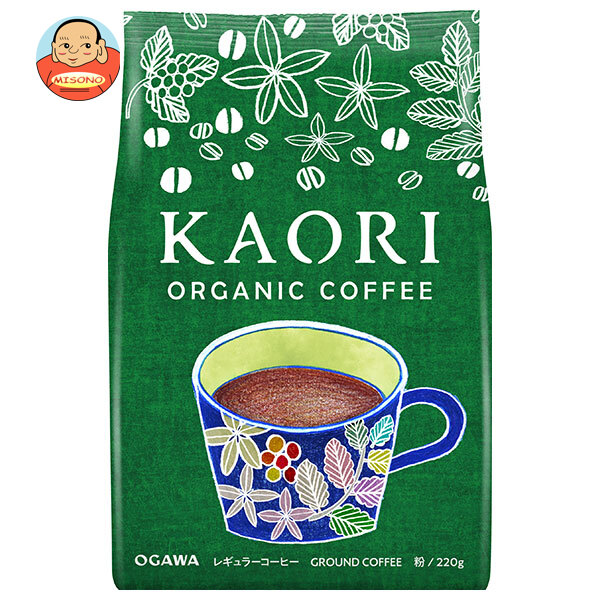 小川珈琲 カオリ オーガニックコーヒー(粉) 220g×12袋入