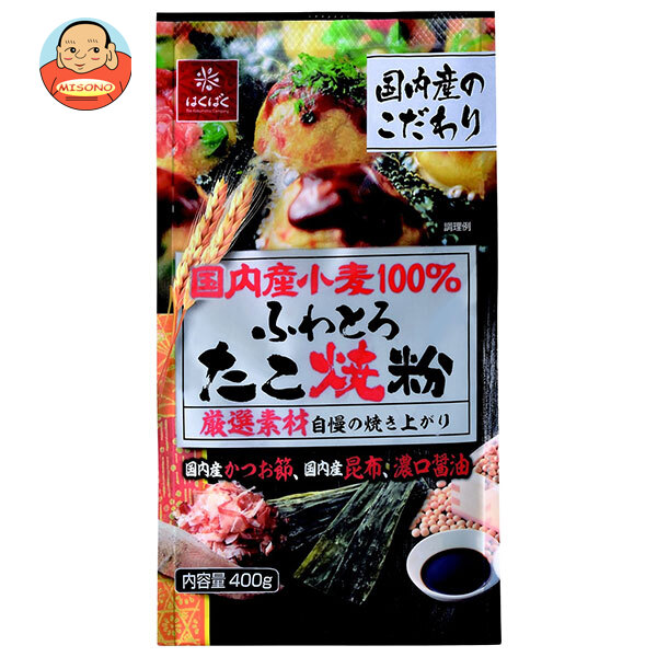 はくばく 国内産小麦 たこ焼粉 400g×12袋入