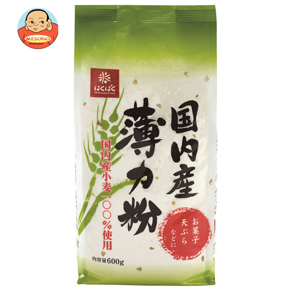 はくばく 国内産 薄力粉 600g×10袋入