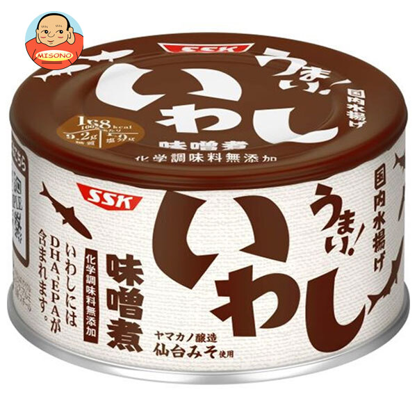 SSK うまい!いわし 味噌煮 150g缶×24個入