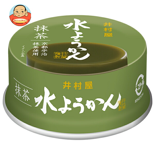 井村屋 缶 水ようかん 抹茶 83g×32個入