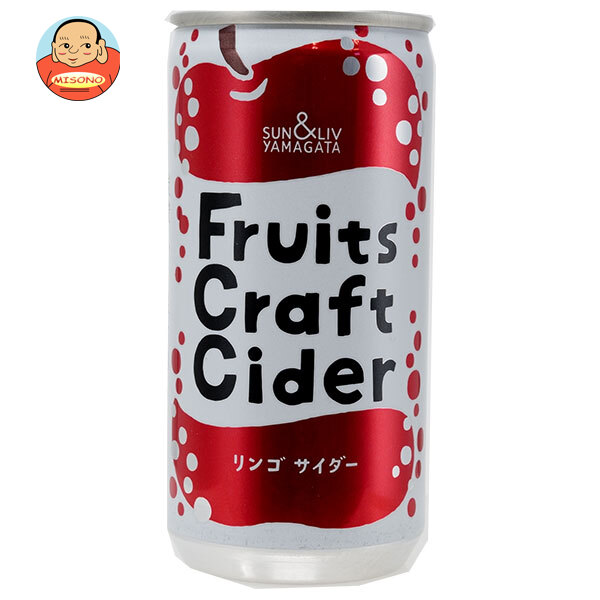 山形食品 FruitsCraftCider リンゴ 200ml缶×30本入