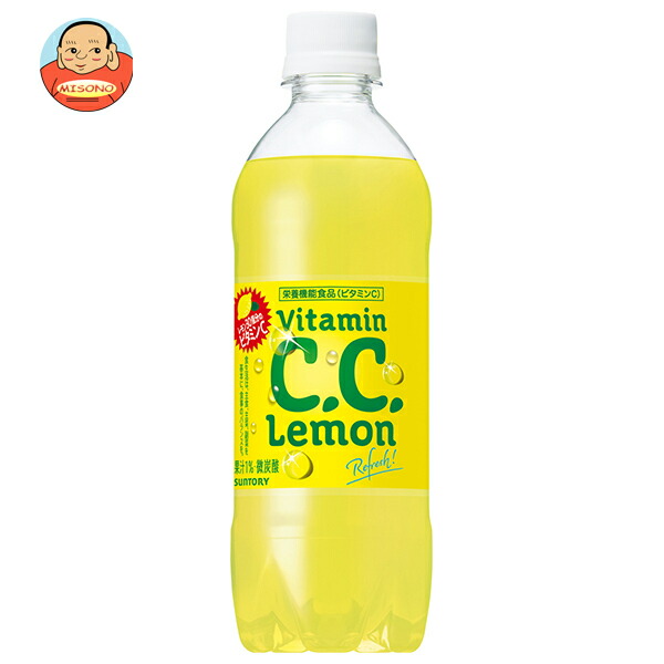 サントリー C.C.レモン【自動販売機用】 500mlペットボトル×24本入