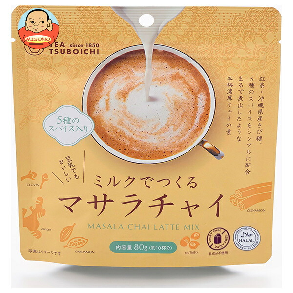 つぼ市製茶本舗 ミルクでつくる マサラチャイ 80g×12袋入