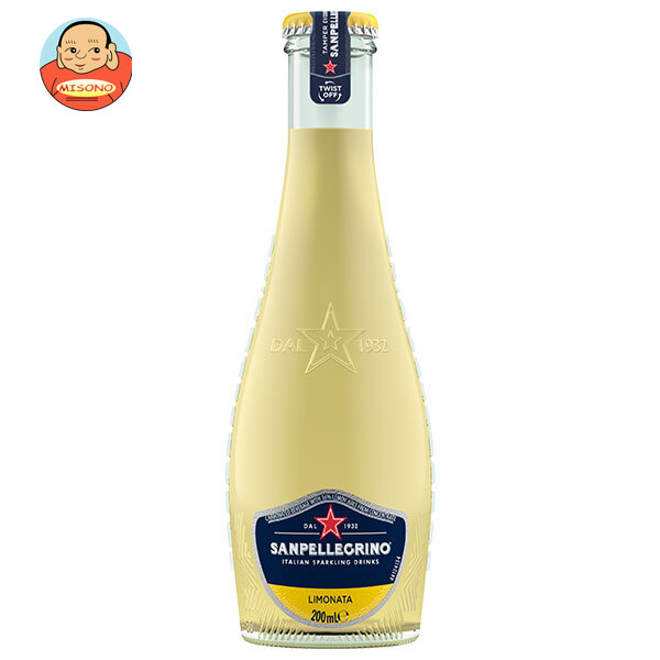 日仏貿易 サンペレグリノ イタリアンスパークリングドリンク リモナータ(レモン) 200ml瓶×24本入