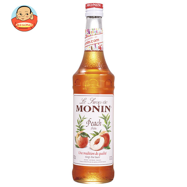 日仏貿易 モナン ピーチ シロップ 700ml瓶×6本入