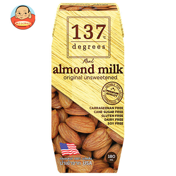 HARUNA(ハルナ) 137ディグリーズ アーモンドミルク 甘味不使用 180ml紙パック×36本入