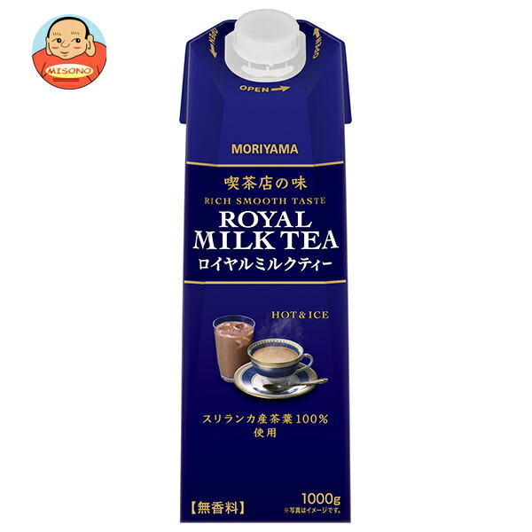 守山乳業 喫茶店の味 ロイヤルミルクティー 1000g紙パック×6本入