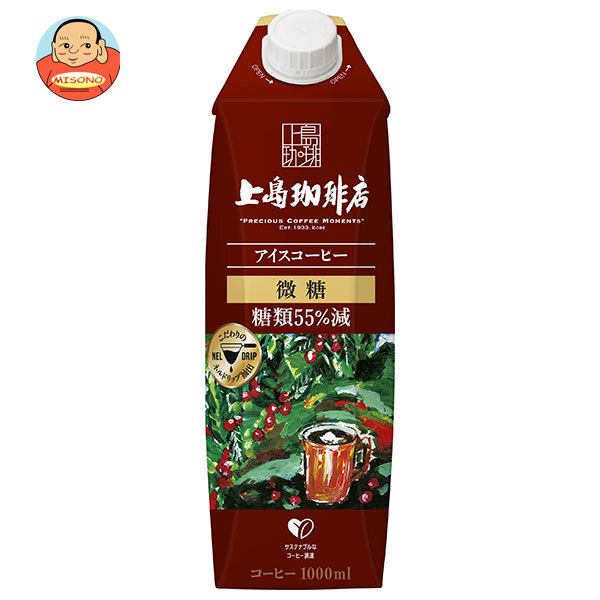 UCC 上島珈琲店 アイスコーヒー 微糖 1000ml紙パック×12本入