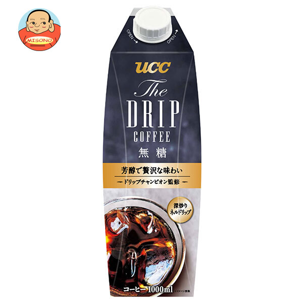 UCC UCC The DRIP COFFEE 無糖 1000ml紙パック×12本入
