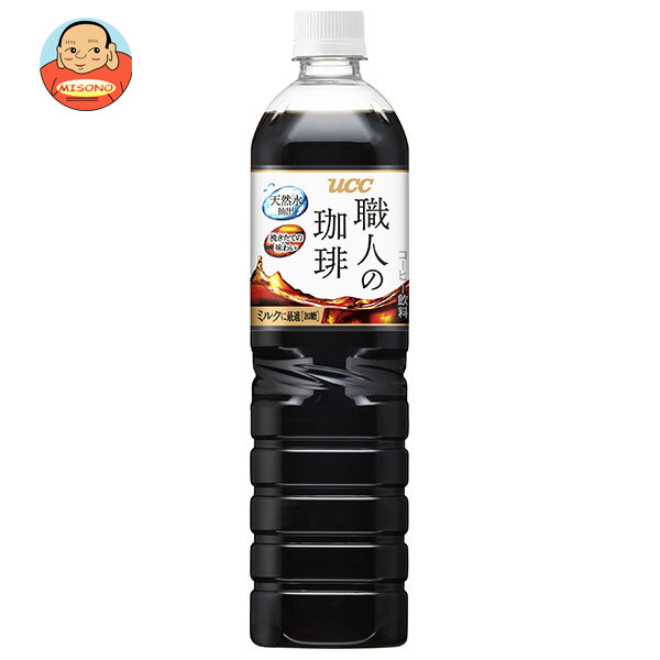 UCC 職人の珈琲 ミルクに最適(加糖) 900mlペットボトル×12本入