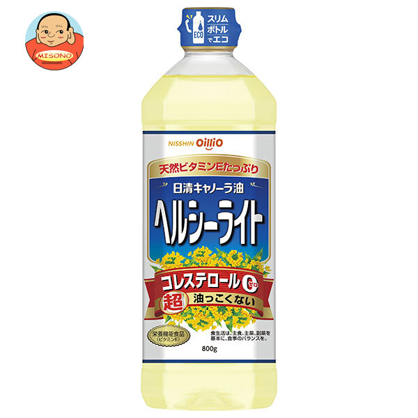 日清オイリオ 日清キャノーラ油 ヘルシーライト 800gペットボトル×8本入