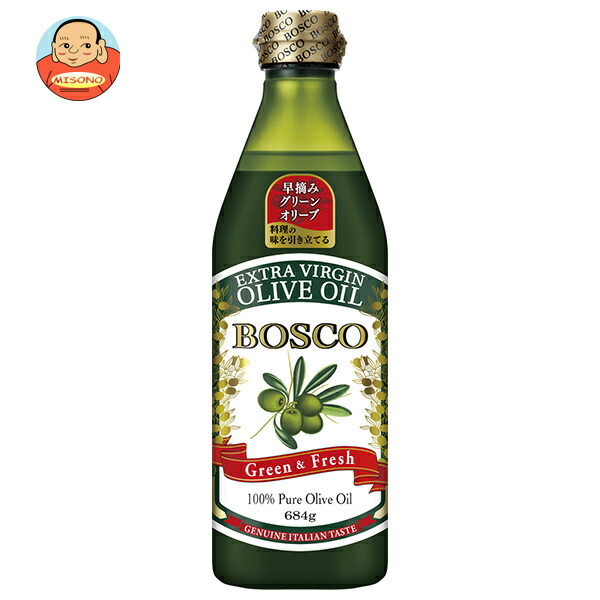 日清オイリオ BOSCO(ボスコ) エキストラバージンオリーブオイル 684gペットボトル×12本入