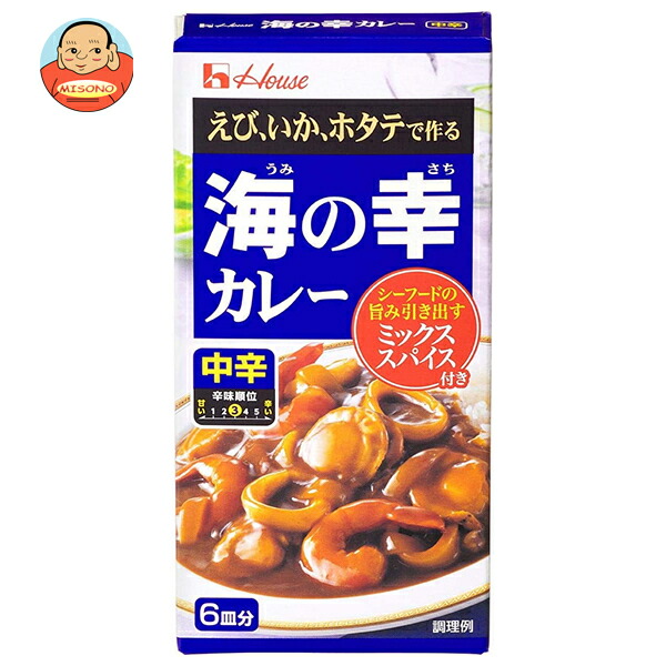 ハウス食品 海の幸カレー 中辛 120g×10個入