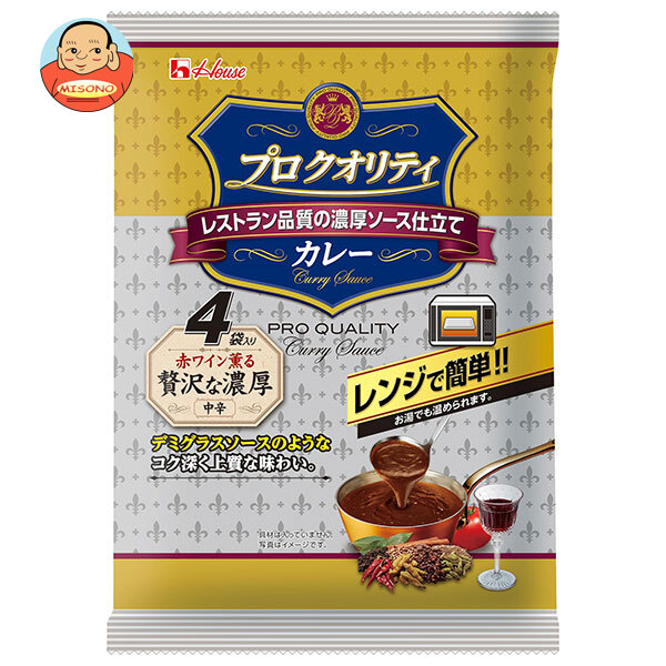 ハウス食品 プロクオリティ カレー 贅沢な濃厚 540g(135g×4袋)×6個入