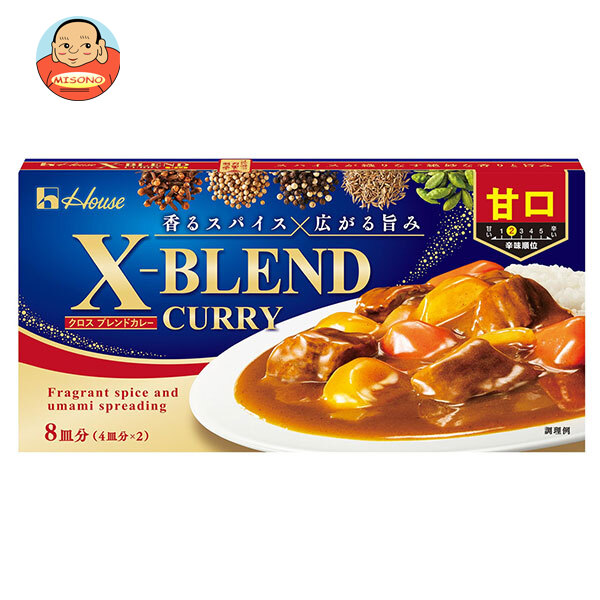 ハウス食品 クロスブレンド カレー 甘口 140g×10個入