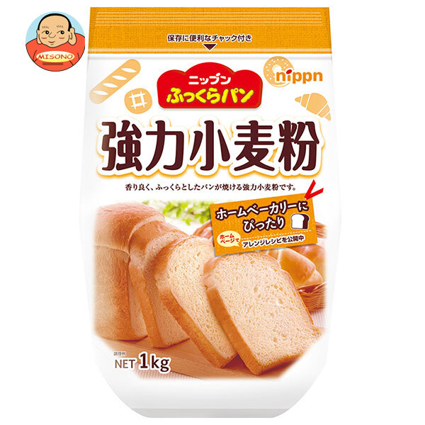ニップン ふっくらパン 強力小麦粉 1kg×12袋入