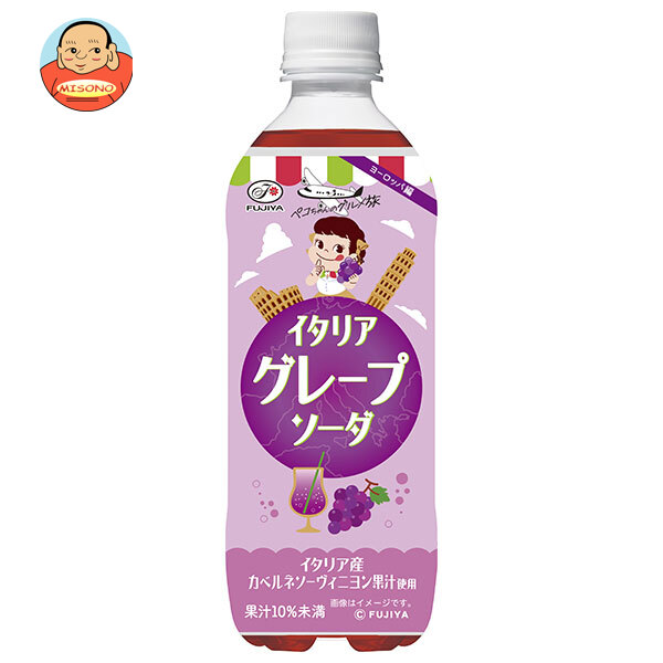 不二家 イタリアグレープソーダ 500mlペットボトル×24本入