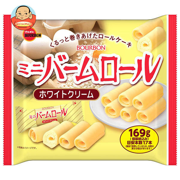 ブルボン ミニバームロール ホワイトクリーム 169g×12袋入