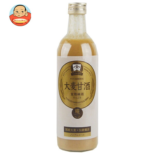 ヤマト醤油味噌 大麦甘酒 490ml瓶×12本入
