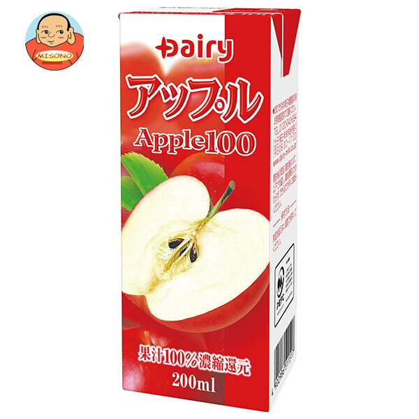 南日本酪農協同 デーリィ アップル100 200ml紙パック×24本入