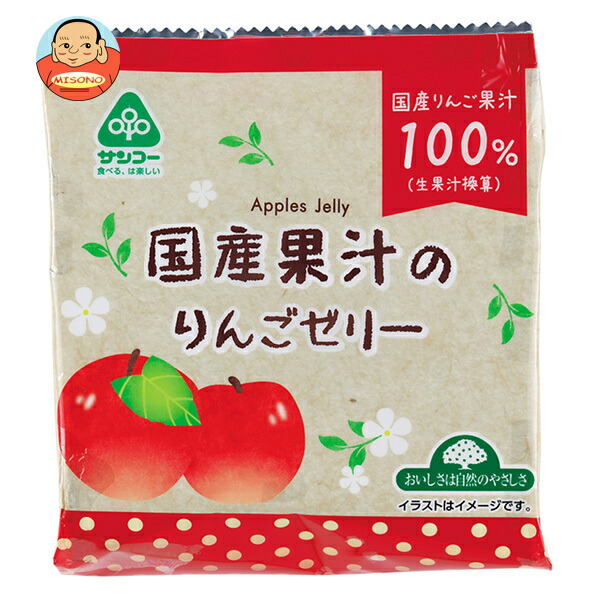 サンコー 国産果汁のりんごゼリー 132g(22g×6個)×12袋入