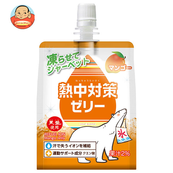 赤穂化成 熱中対策ゼリー マンゴー味 150gパウチ×24本入