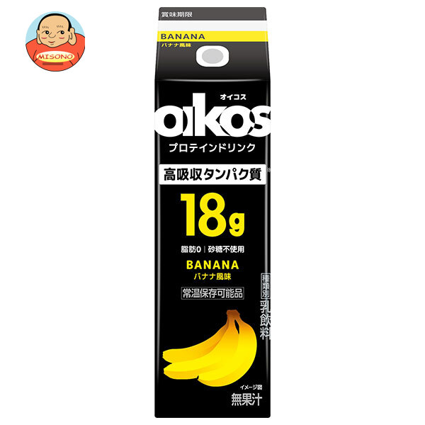 ダノンジャパン オイコス プロテインドリンク高吸収タンパク質18g バナナ風味 240ml紙パック×12本入