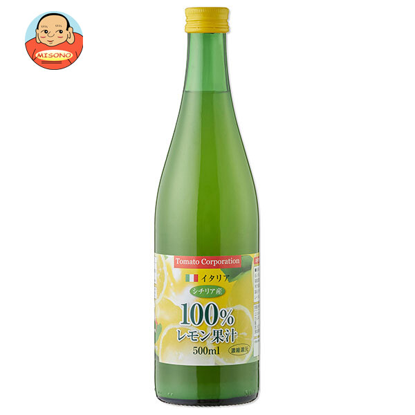 【賞味期限2026.06かそれ以降】トマトコーポレーション レモン果汁100% 濃縮還元 500ml×12本入