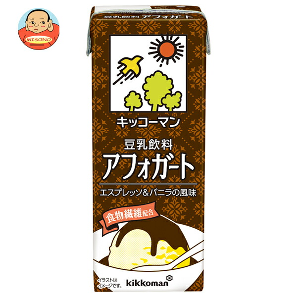 キッコーマン 豆乳飲料 アフォガード 200ml紙パック×18本入