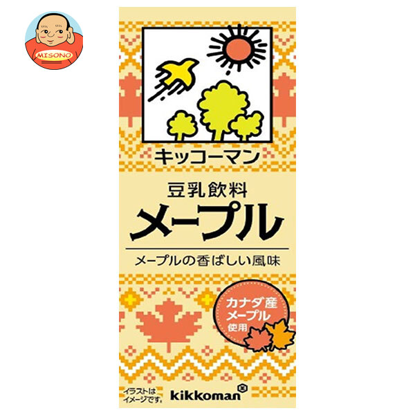 キッコーマン 豆乳飲料 メープル 200ml紙パック×18本入