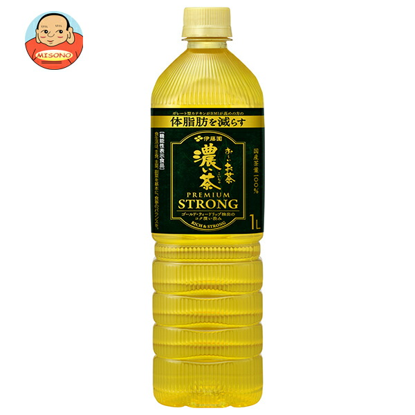 伊藤園 お～いお茶 濃い茶 PREMIUM STRONG 1Lペットボトル×12本入