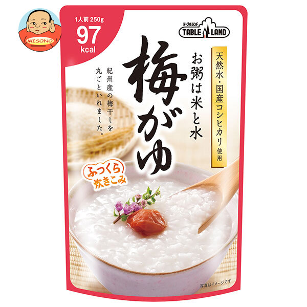 丸善食品工業 テーブルランド 梅がゆ 250gパウチ×24(12×2)袋入