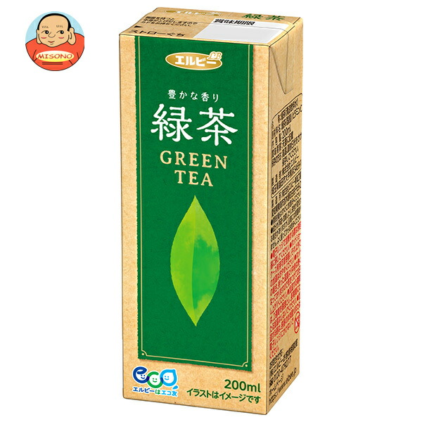 エルビー 緑茶 200ml紙パック×30本入