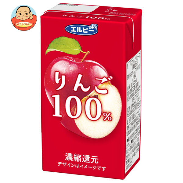 エルビー りんご100% 125ml紙パック×24本入