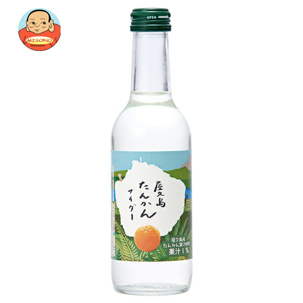 友桝飲料 タンカンサイダー 245ml瓶×24本入