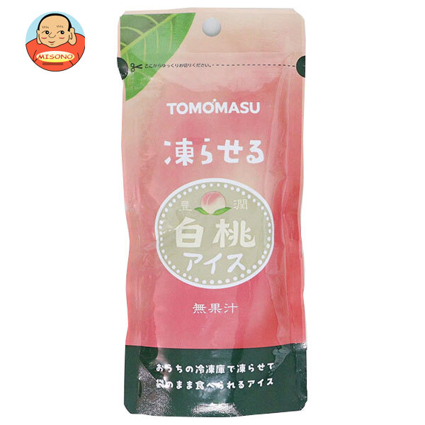 友桝飲料 白桃アイス 80gパウチ×36(12×3)本入