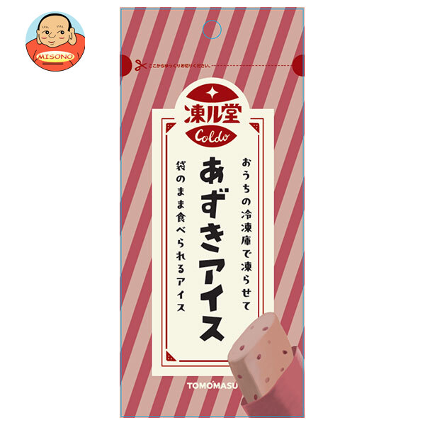 友桝飲料 凍ル堂 あずきアイス 80gパウチ×36本入