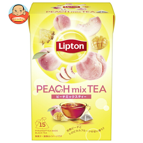 キーコーヒー リプトン ピーチミックスティー ティーバッグ 15袋×6箱入