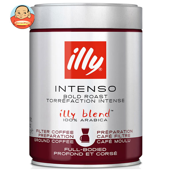 キーコーヒー イリーブレンド ドリップ用 粉 ダークロースト(インテンソ) 250g×6個入