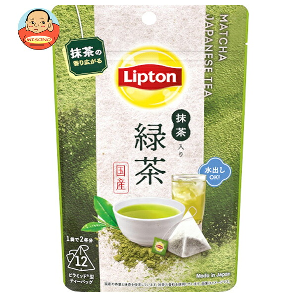 キーコーヒー リプトン 抹茶入り緑茶 ティーバッグ 12P×6個入