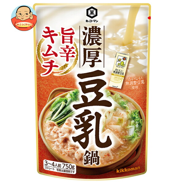 キッコーマン 濃厚豆乳鍋 旨辛キムチ 750g×12袋入
