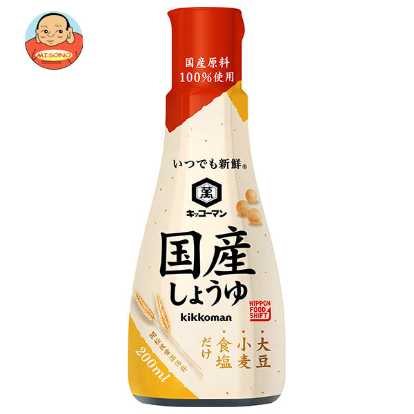 キッコーマン いつでも新鮮 国産しょうゆ 200ml×6本入