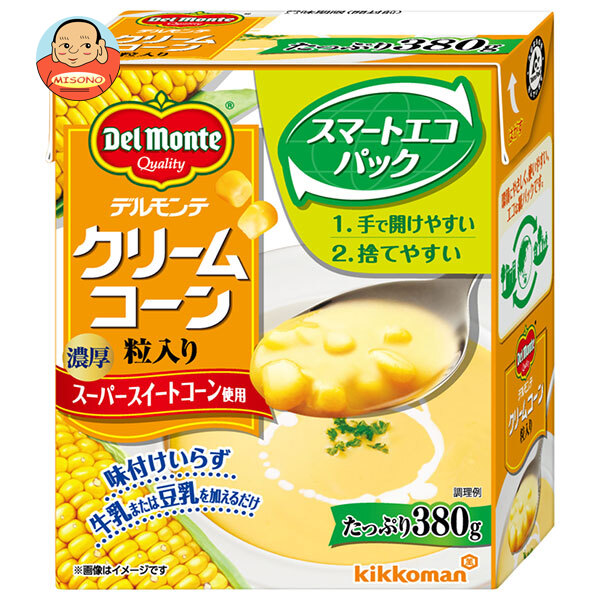 デルモンテ クリームコーン 粒入り 380g紙パック×24個入