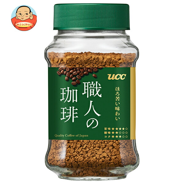 UCC 職人の珈琲 ほろ苦い味わい 66g瓶×12本入