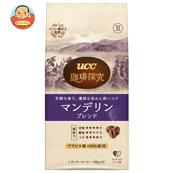 UCC 珈琲探求 炒り豆 マンデリンブレンド 140g×12袋入